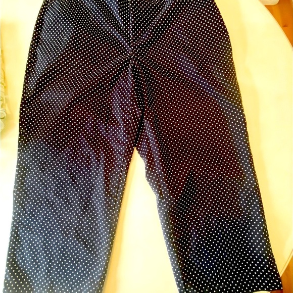 Craft and Barrow Navy white Polka Dot Capri - Picture 3 of 7